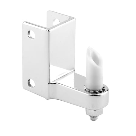 Prime-Line Post Mounted Gravity Pivot Hinge, 1 in., Zamak, Chrome, 1/2in Pintle,  656-8843